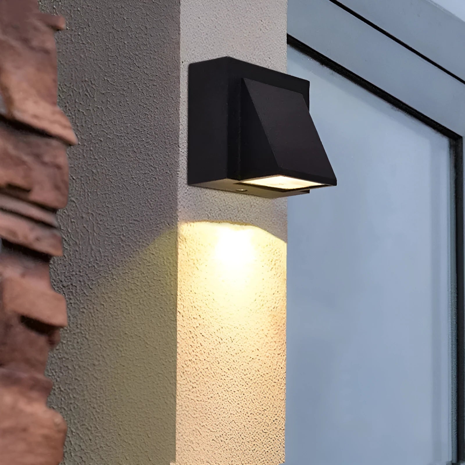 European style waterproof glass LED wall lamp 5W for courtyard background wall
