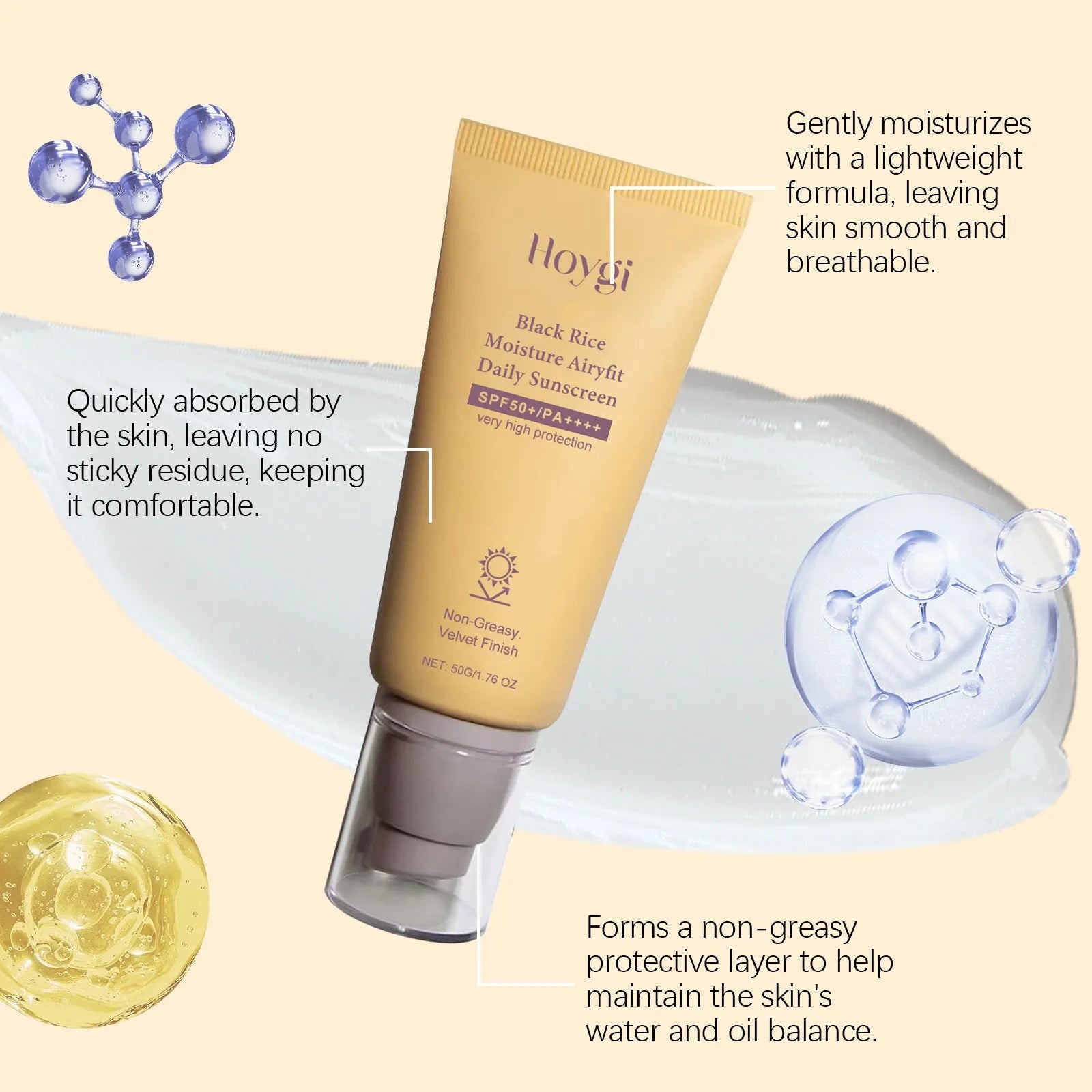 50g tub of protective moisturising cream with titanium dioxide and hyaluronic acid
