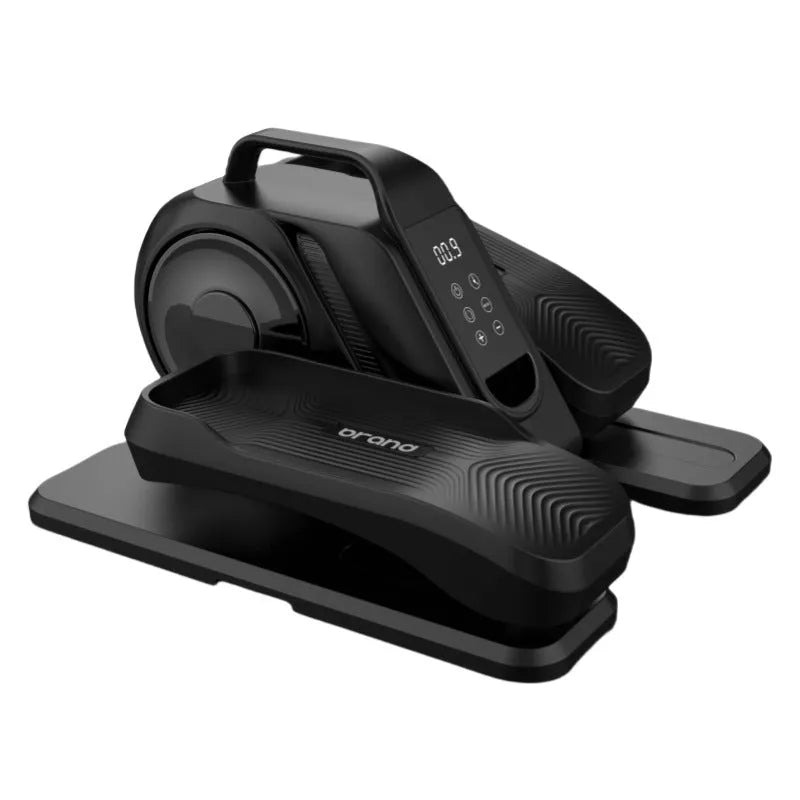 Black household electric oval mute stepper compact walking rehabilitation machine 43x39x25cm