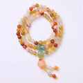 Women's Jinsi Jade bracelet with three-circle pumpkin design and tassels for 14-16cm wrists