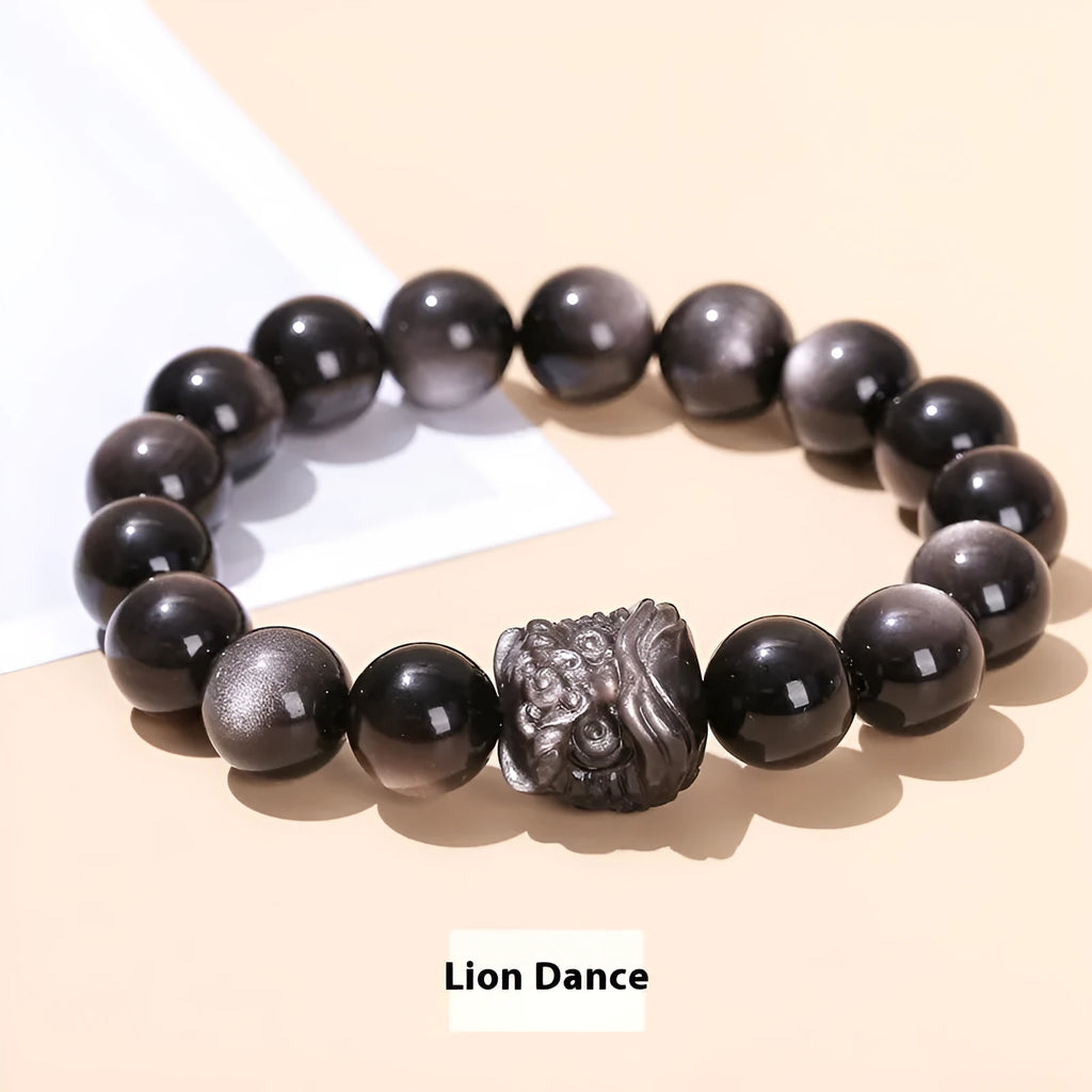 Women's crystal bracelet with silverstone star stone and tassel detail