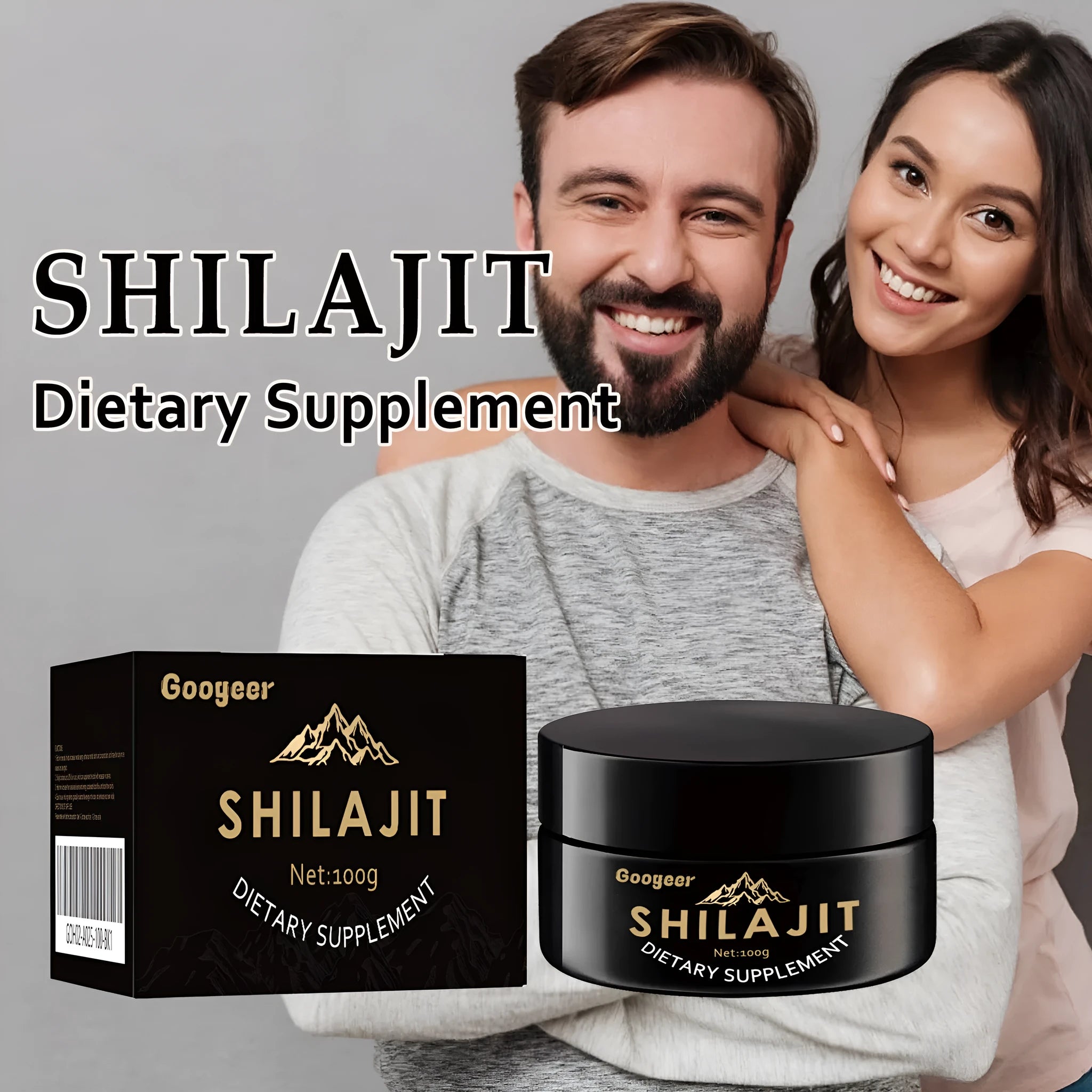 Googeer Shilajit 100g dietary supplement body care solution in packaging