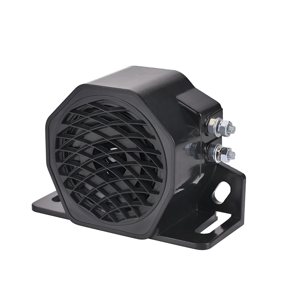 Black GQ-208A 12-80V universal vehicle reversing horn with 105db audible alarm
