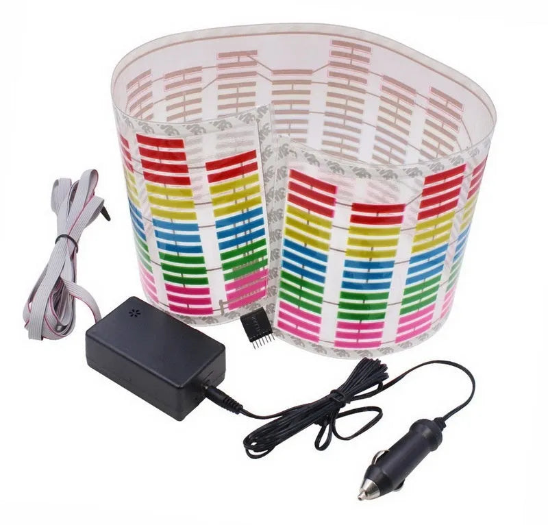 90cm car voice control rhythm lamp with electroluminescent panel and USB connection