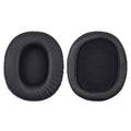 Black soft PU leather replacement ear pads for Sony MDR-1R headphones, set of two pieces.