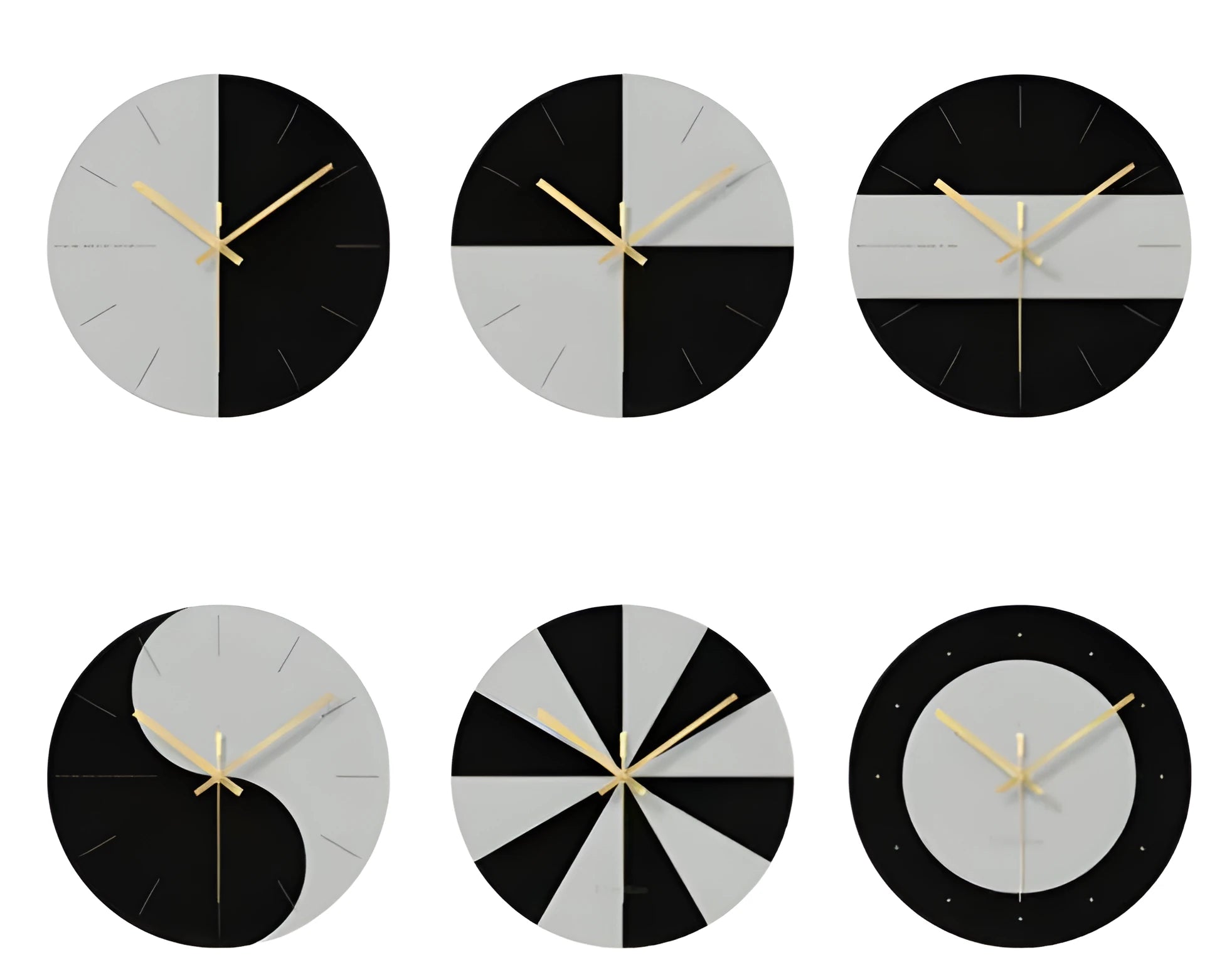 Minimalist transparent tempered glass wall clock with 29.5cm diameter on a white wall