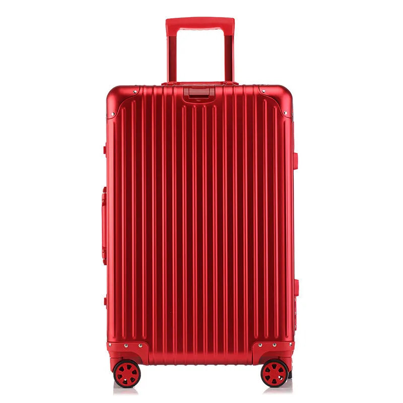 Silver diamond frosted unisex medium suitcase trolley for girls and boys with ID pocket