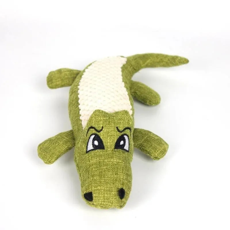 Blue corn grid texture pet plush toy for cats and dogs with biting sound feature