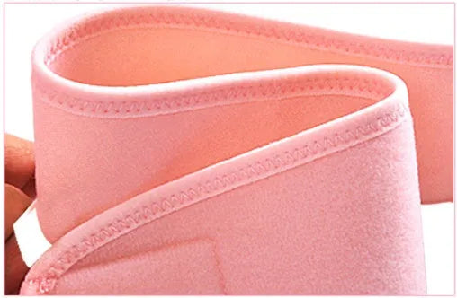 Cotton pre-pregnancy support belt in pink colour, length 155cm, for stomach lift and waist support