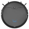 Bluetooth timing robot vacuum cleaner in black or white, 27.8 cm x 7.8 cm, USB powered, 400 ml capacity