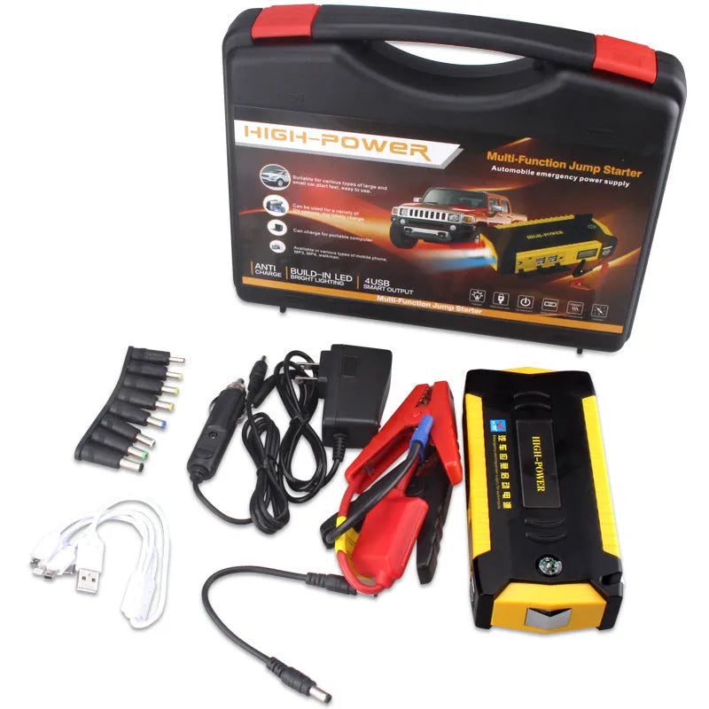 Car emergency start power supply with 69800mAh battery and 200A start port