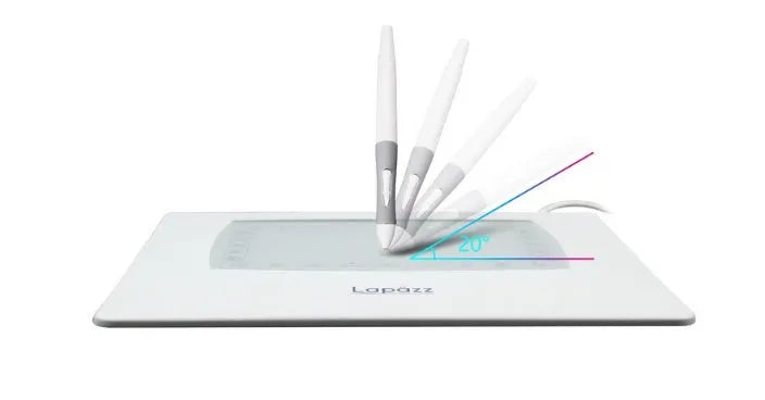 WP5540 drawing tablet with USB electromagnetic pressure induction, 22.6x22.1cm active area, in white