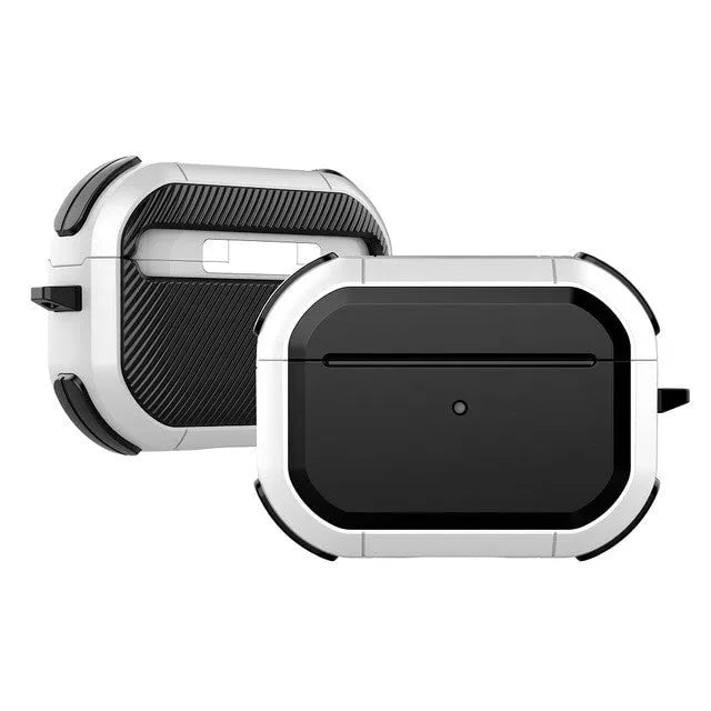 Black TPU and PC protective shell for Apple AirPods Pro charging case