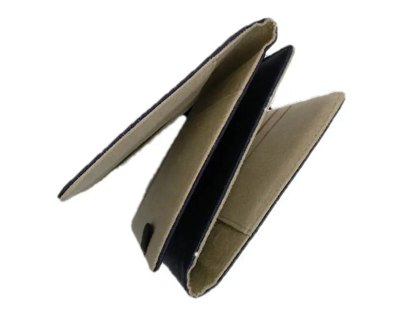 Blue imitation leather PU notebook shell cover measuring 18.5 by 15.5 centimetres