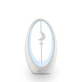 USB Maglev Moon night light with sailing art design, ABS body, 254x148x88mm, colourful LED, rechargeable