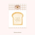 Food Bread Handbook Note Paper notebook showing four colour options: Bread01, Bread02, Tomato, Yogurt