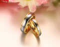 Tungsten steel couple ring with black finish, European and American style, available in sizes 6 to 11