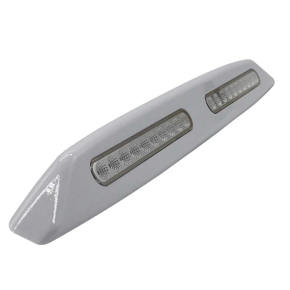 Silver LED porch light for caravan or yacht exterior, 6W 700LM, 12V, 55cm length