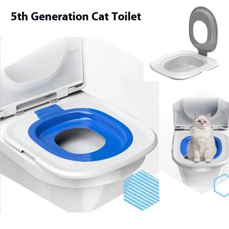 Fifth Generation cat litter training mat in ABS plastic, shown in blue, grey, and green colour options.