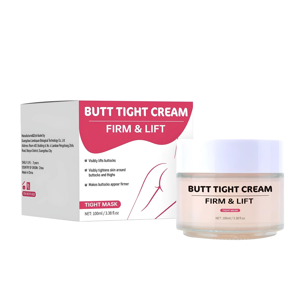 100ml hip tightening cream bottle with pump dispenser for firming and nourishing thighs