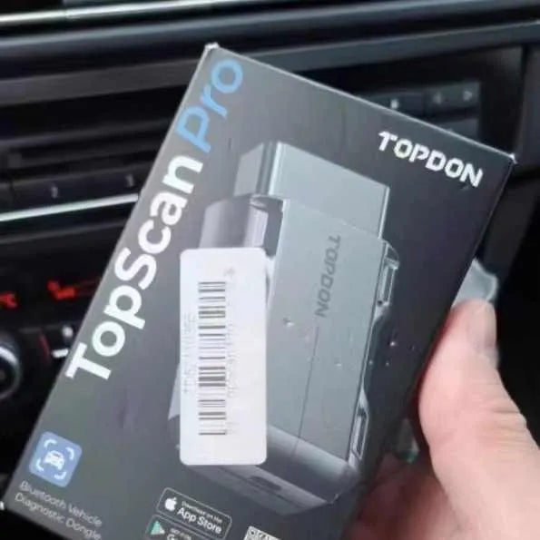 TOPDON car fault detector in black with Bluetooth OBD diagnosis and 4s function decoder