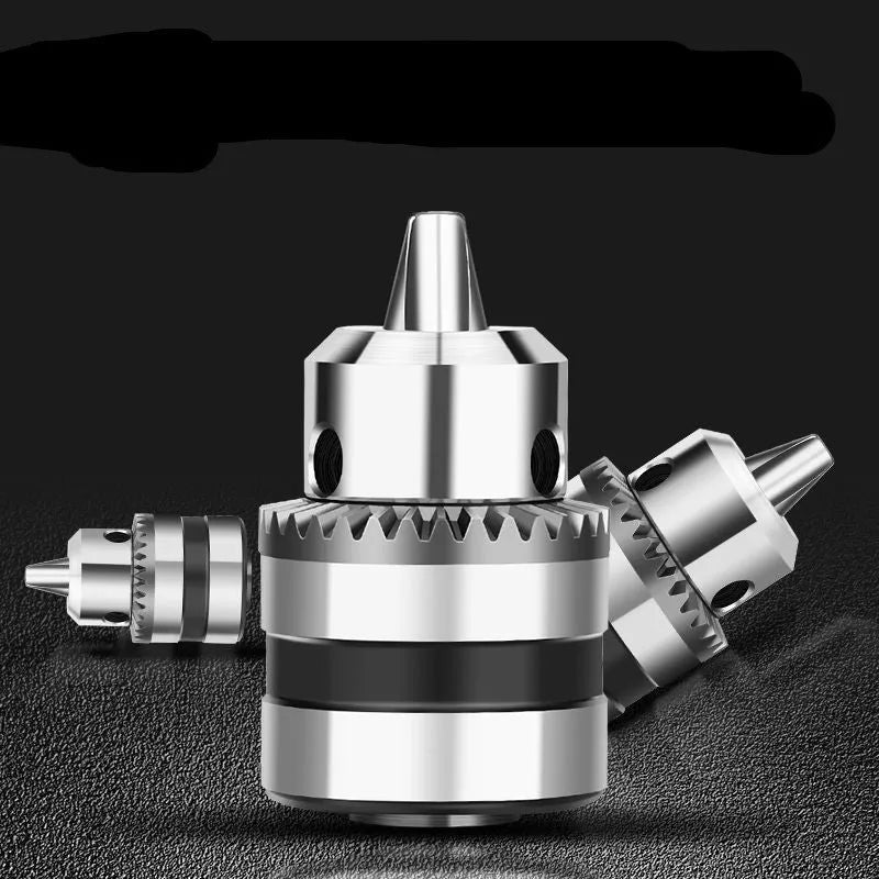 100 angle grinder conversion chuck with steel construction for use with drill bits and hole openers