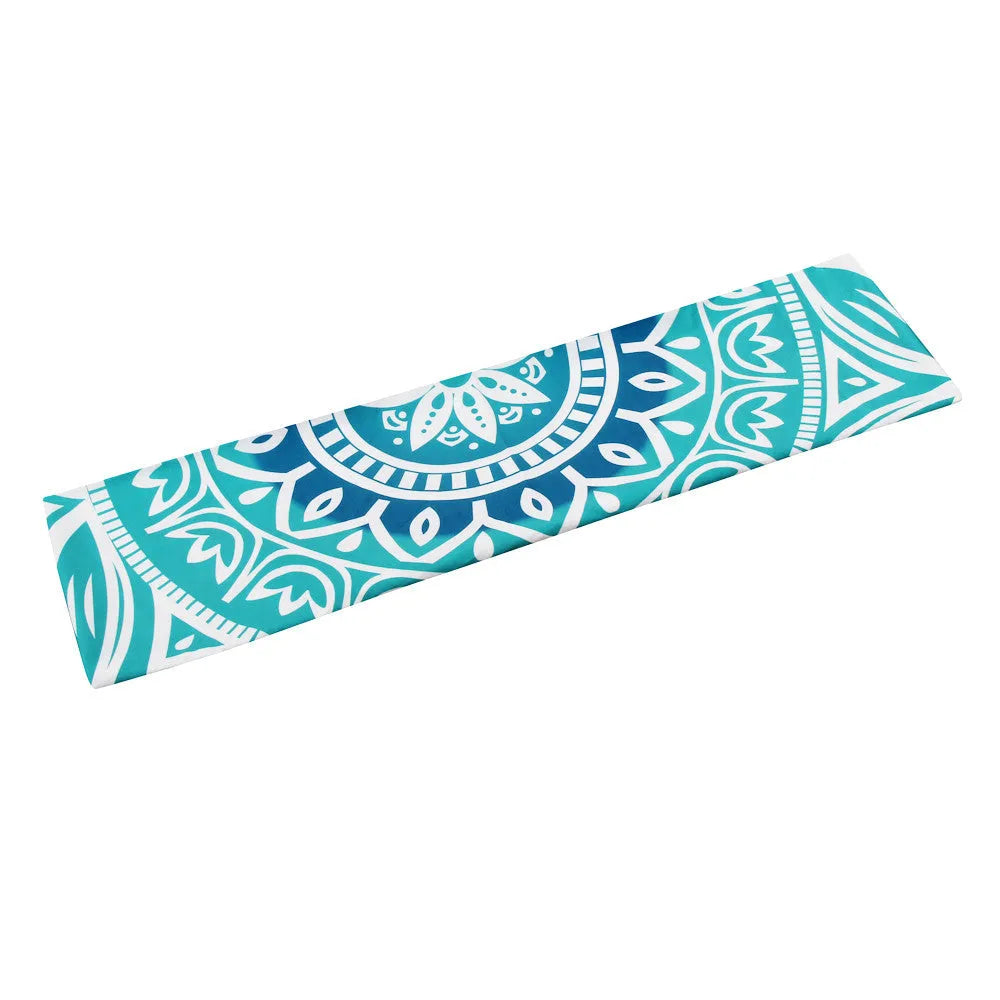 Round polyester bath towel with digital print, 150cm diameter, in style option 1