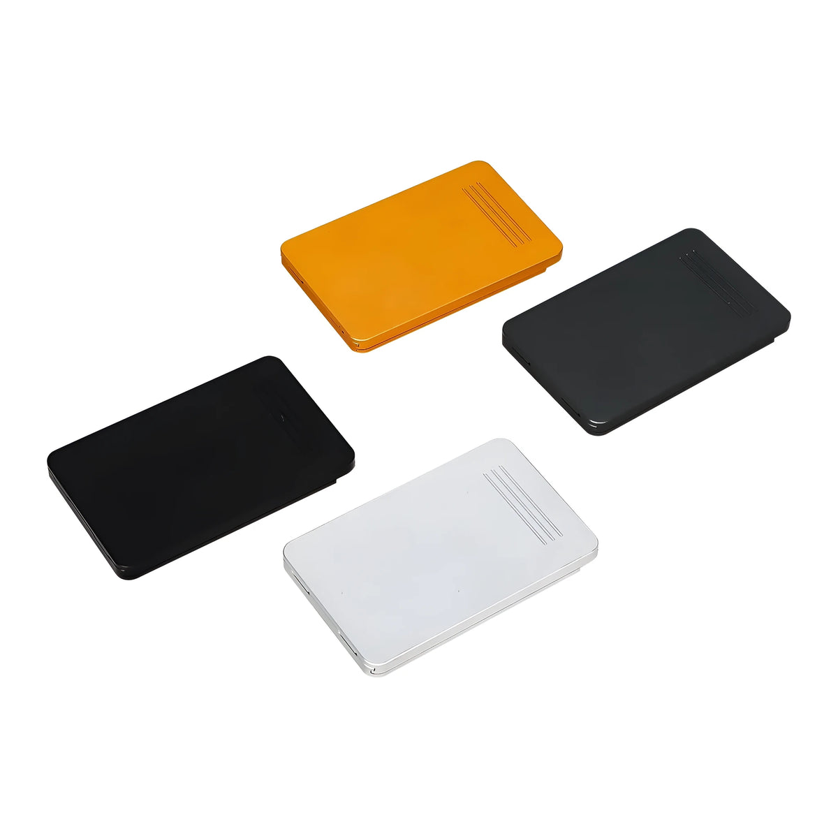 83mm push-pull cigarette case in gold, silver, black, or grey with bottle opener and storage