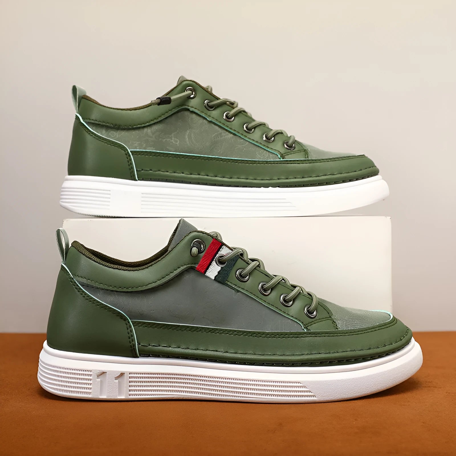 Grey men's high-top canvas bandage sneakers with round toe and PVC sole on a white background