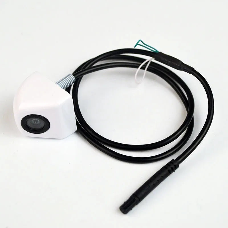 HD waterproof rearview car camera with metal shell and integrated line