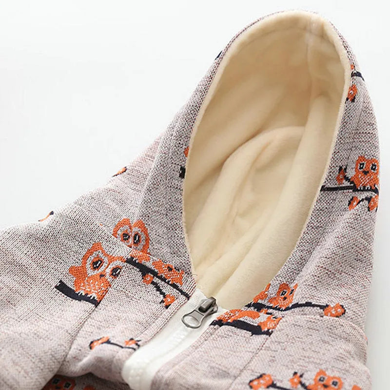 Casual blue cotton dog sweater with back zipper on a small dog, size S to XXL available