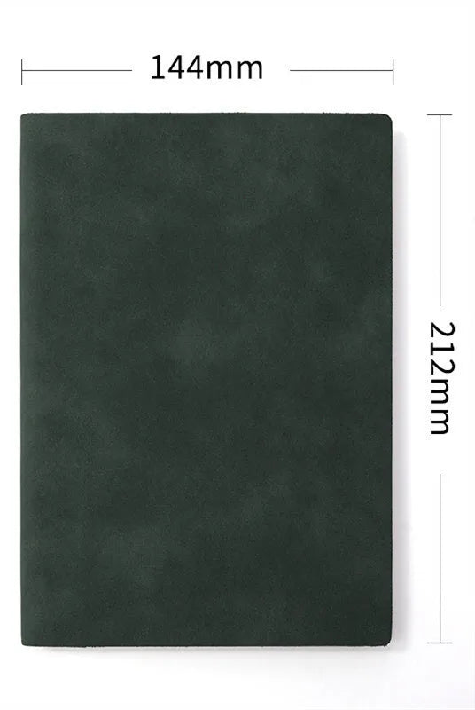 Soft noodle sheep leather buckle notepad in A5 and A6 with 100 sheets and 200 pages, beige Dao Lin paper, and colour cover options.