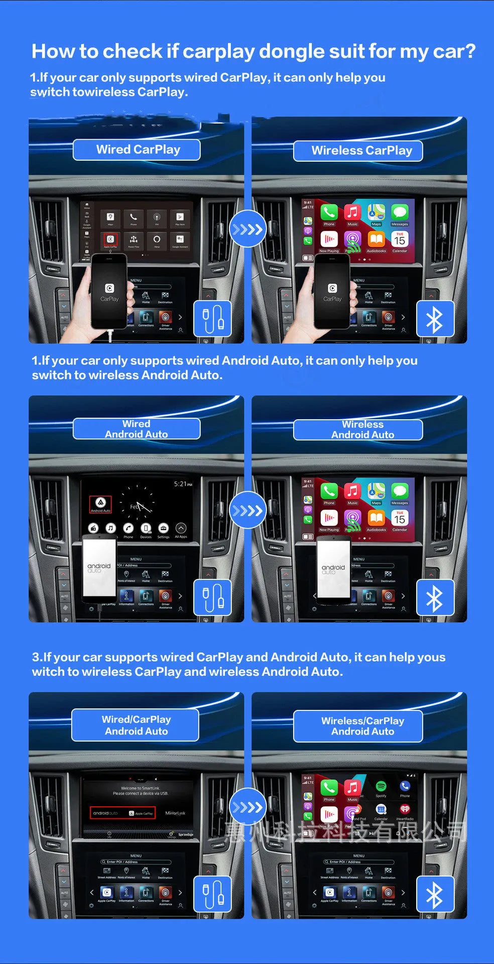 Black 9-inch car GPS navigation screen with capacitive touch display and USB-A cable
