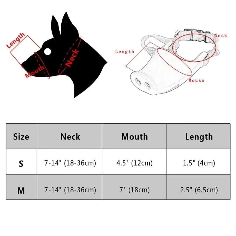 Silicone dog anti-bite mouth cover for long-mouthed pets in blue and green colours