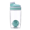 Protein nutrition shaker 550ml sealed shaking cup in blue green grey and pink colours