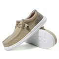 Men's casual canvas shoes with round toe and rubber sole in green colour with mosaic detailing