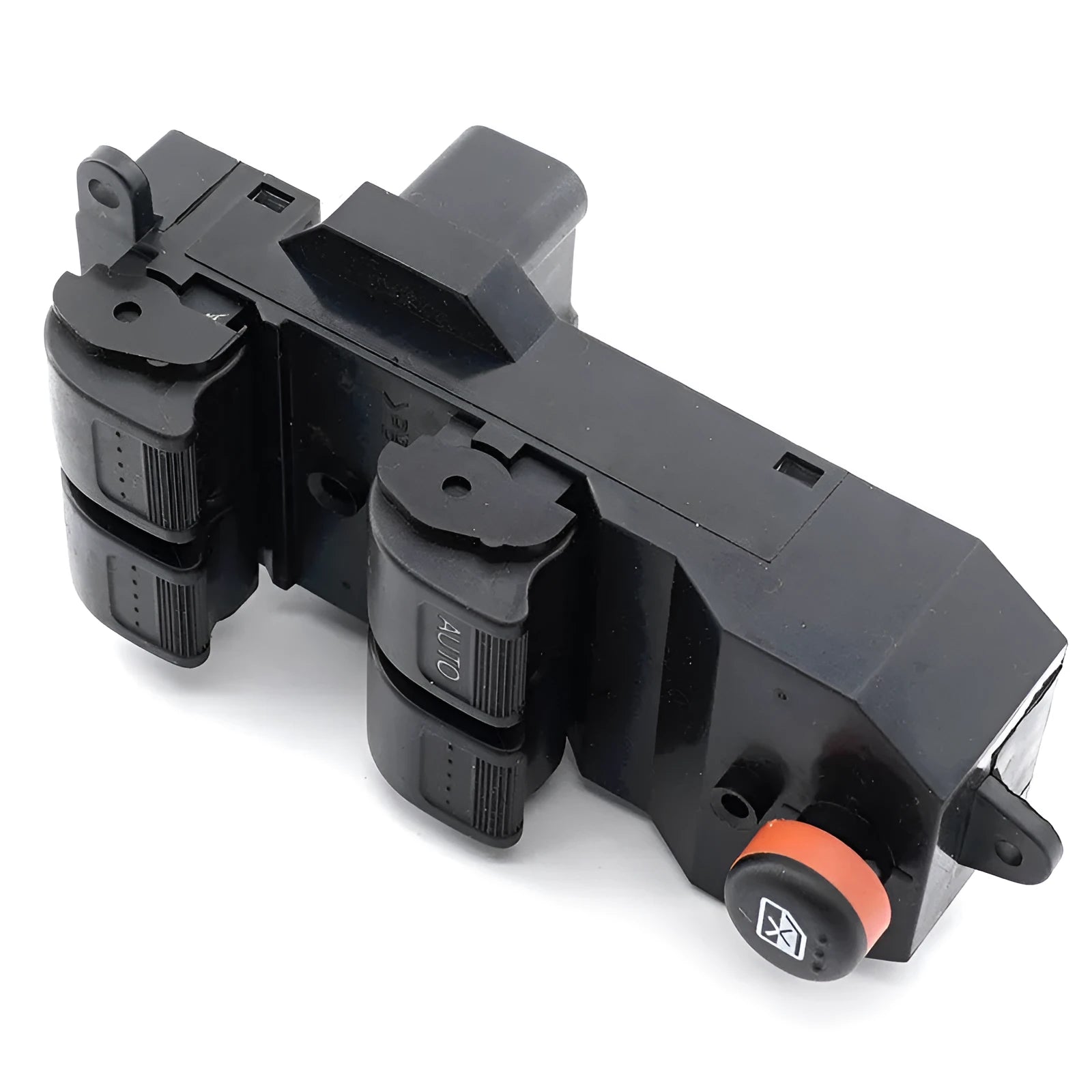 Black ABS plastic window lift switch for 2002-2006 Honda CRV measuring 18x7x6cm
