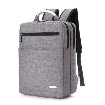 Business notebook multifunction computer bag in hemp yarn calendered fabric, shoulder carry style, colour Black