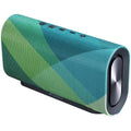Wireless Bluetooth speaker with 3.5mm jack, built-in battery, 210x63x114mm, polyester nylon shell, black green red