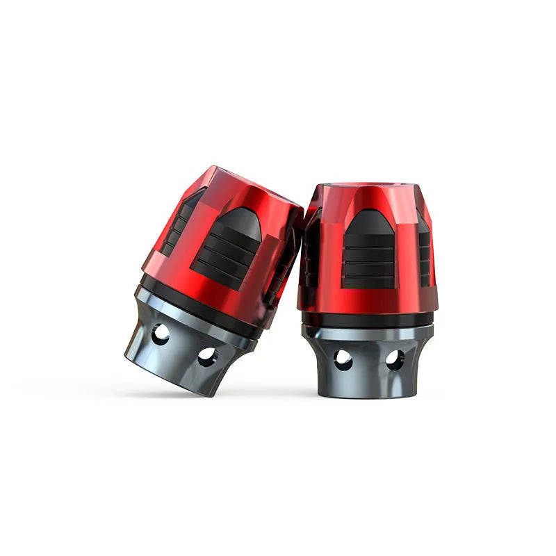 Pair of aluminum alloy fork cups for motorcycle and electric car front axle installation