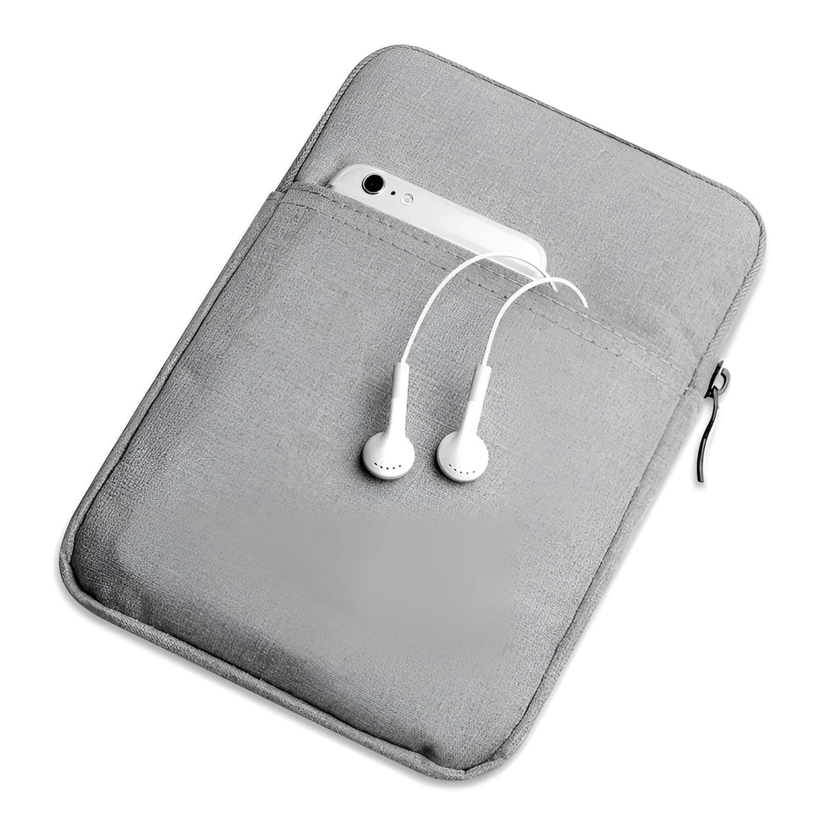 Waterproof tablet case compatible with Apple iPad, plush and diving material, 7-11 inch sizes, colour options