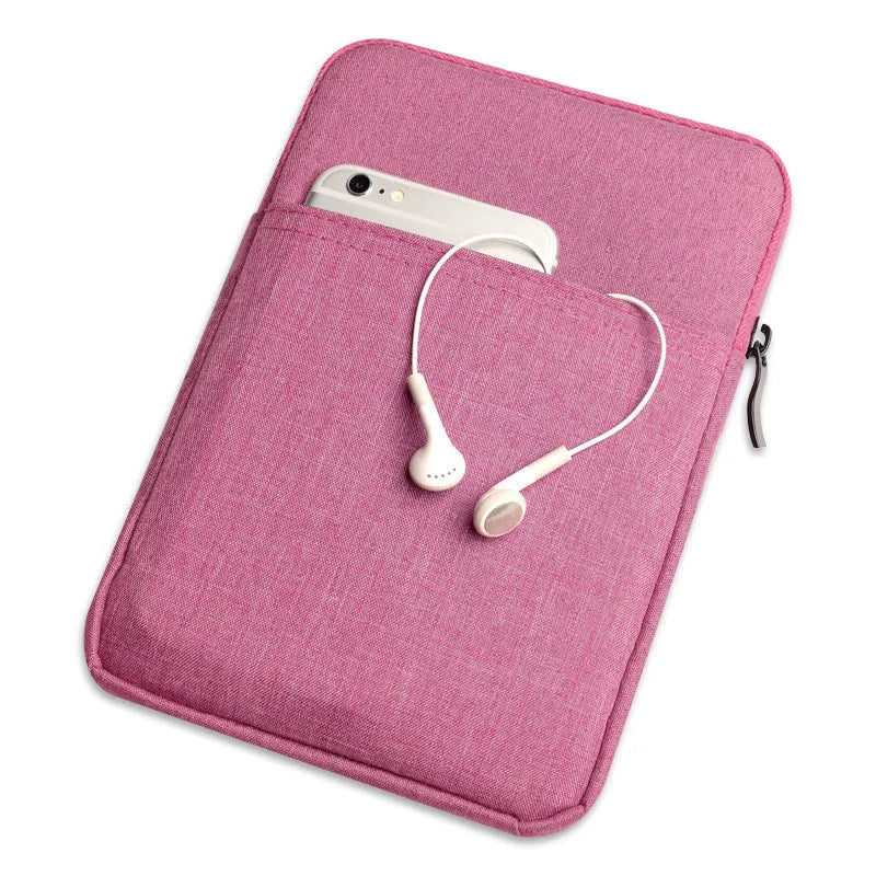 Waterproof tablet case compatible with Apple iPad, plush and diving material, 7-11 inch sizes, colour options