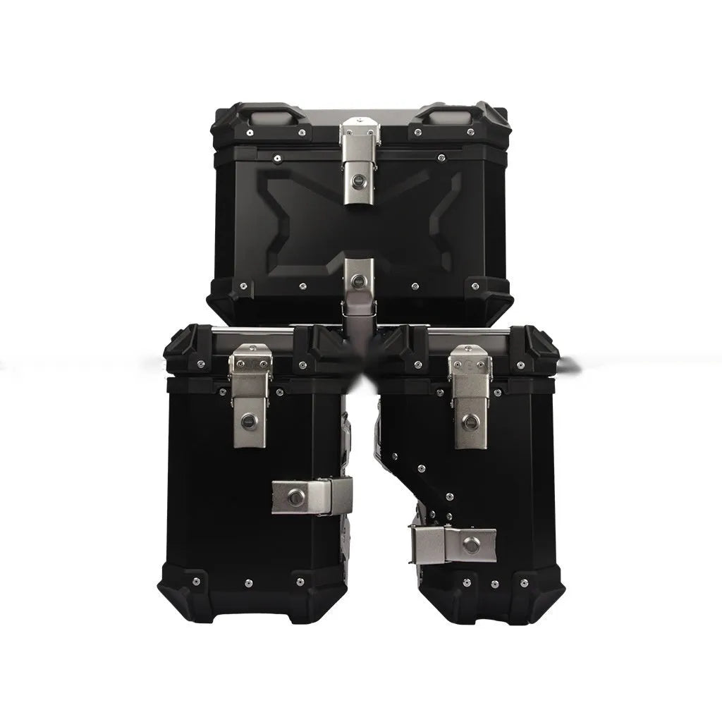 Electric car storage box aluminium alloy detachable large capacity 45L side case black