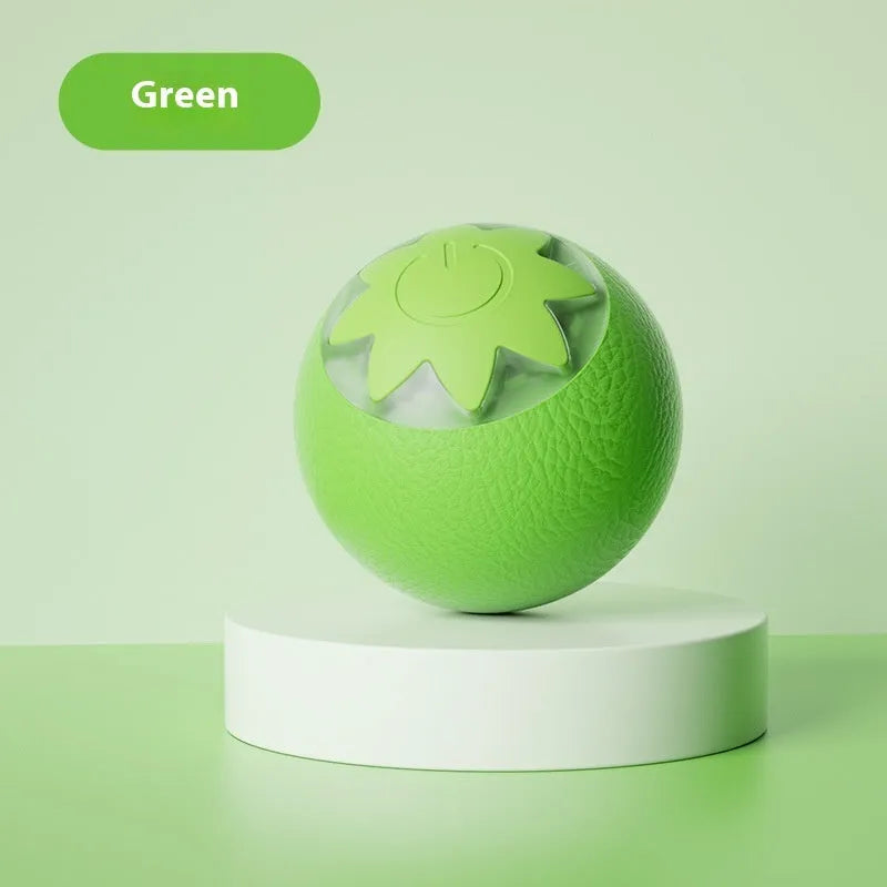 Self-Hi Relieving Stuff electric cat toy strawberry rolling ball for cats and small dogs in green