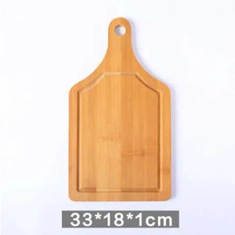 Bamboo fibre multipurpose chopping pizza and fruit board 33x18cm on kitchen counter