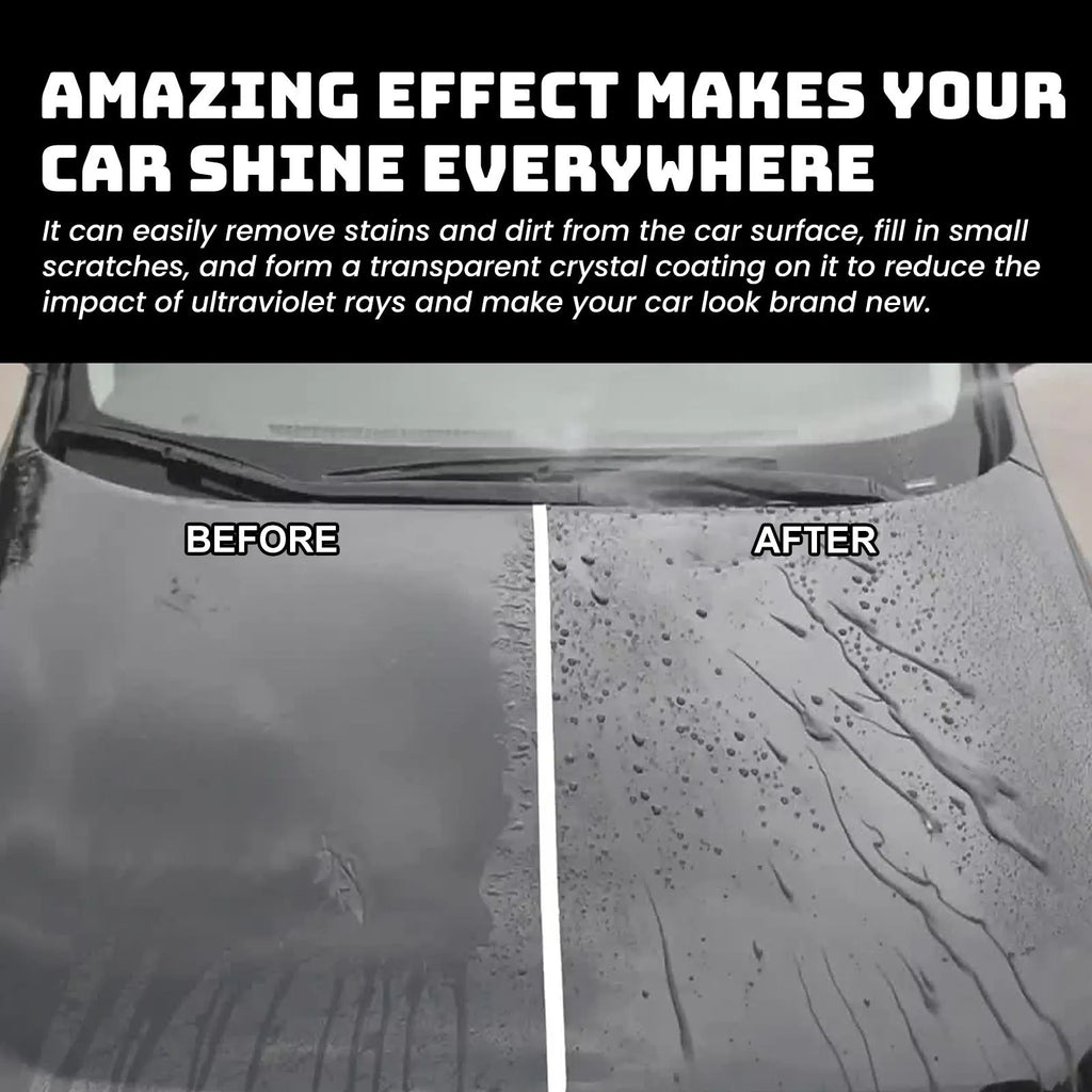 Car coating wax block and sponge applicator kit for paint restoration and protection.
