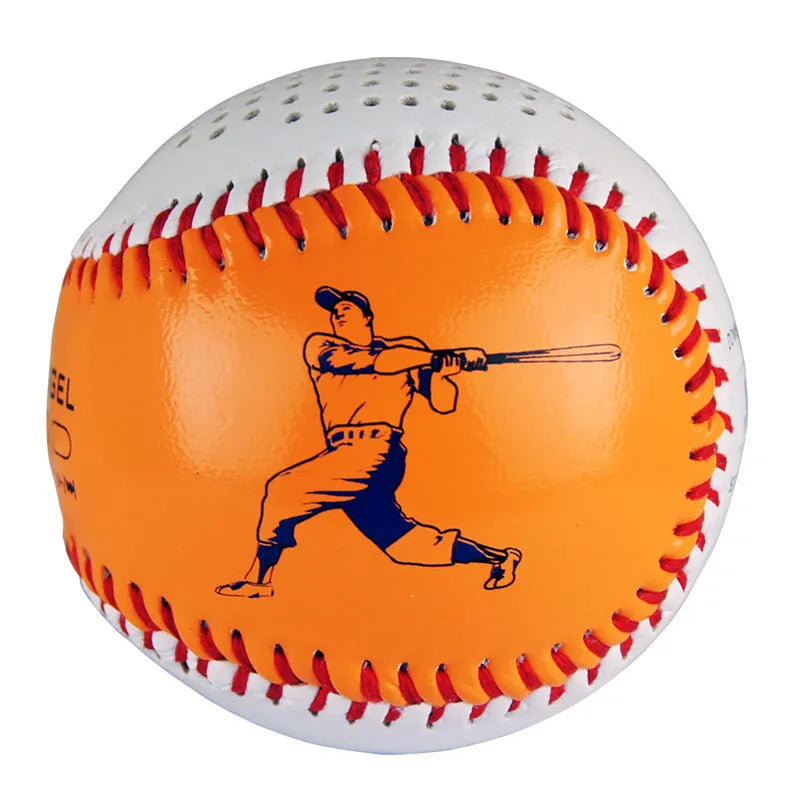 Baseball-shaped Bluetooth speaker in green colour with USB charging port