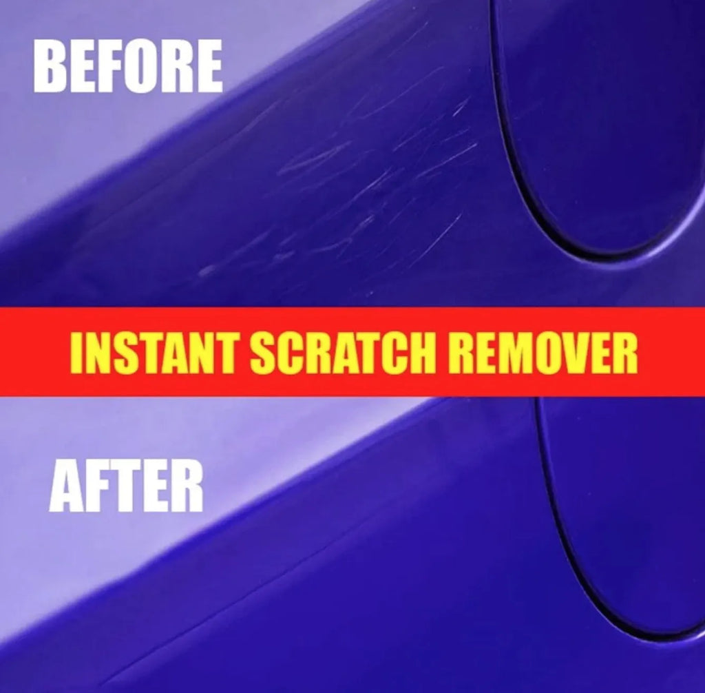 Car scratch repair polishing wax with distribution towel and magic sponge