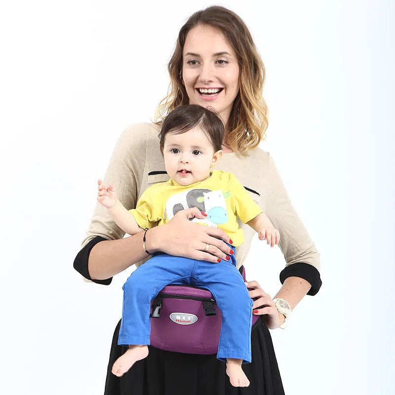 Front hold baby carrier waist stool with blue 3D breathable mesh for 3-36 months baby up to 20KG