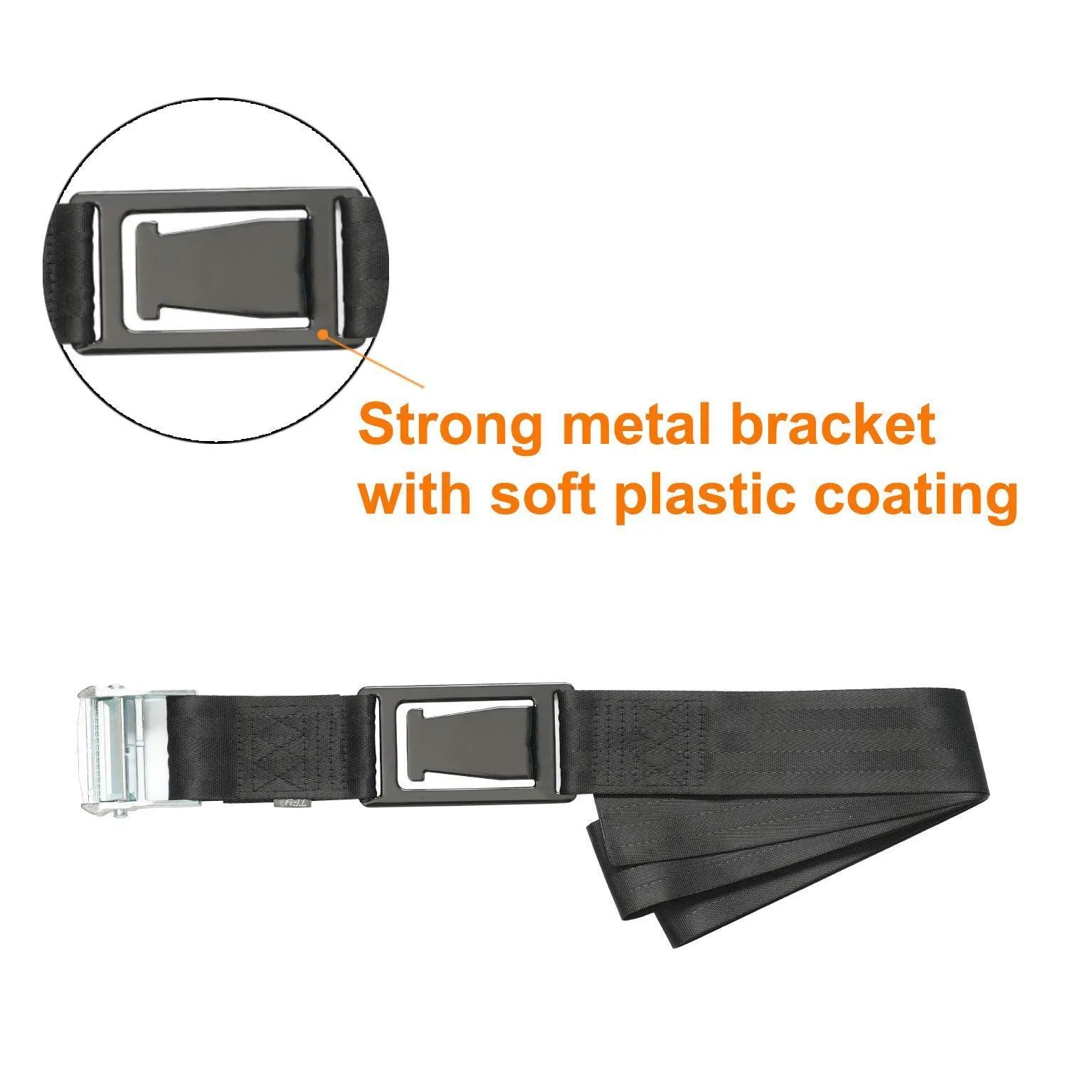 Pregnant women car seat belt safety buckle device showing adjustable 1.82 metre length and curved design